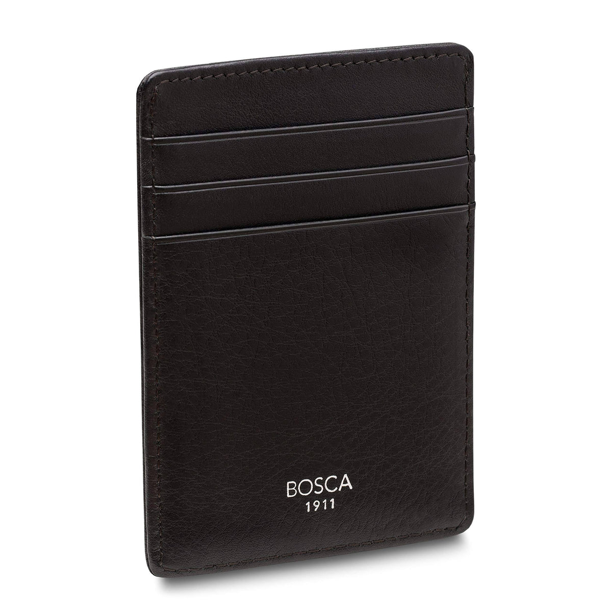 Black Leather Front Pocket Wallet I5935