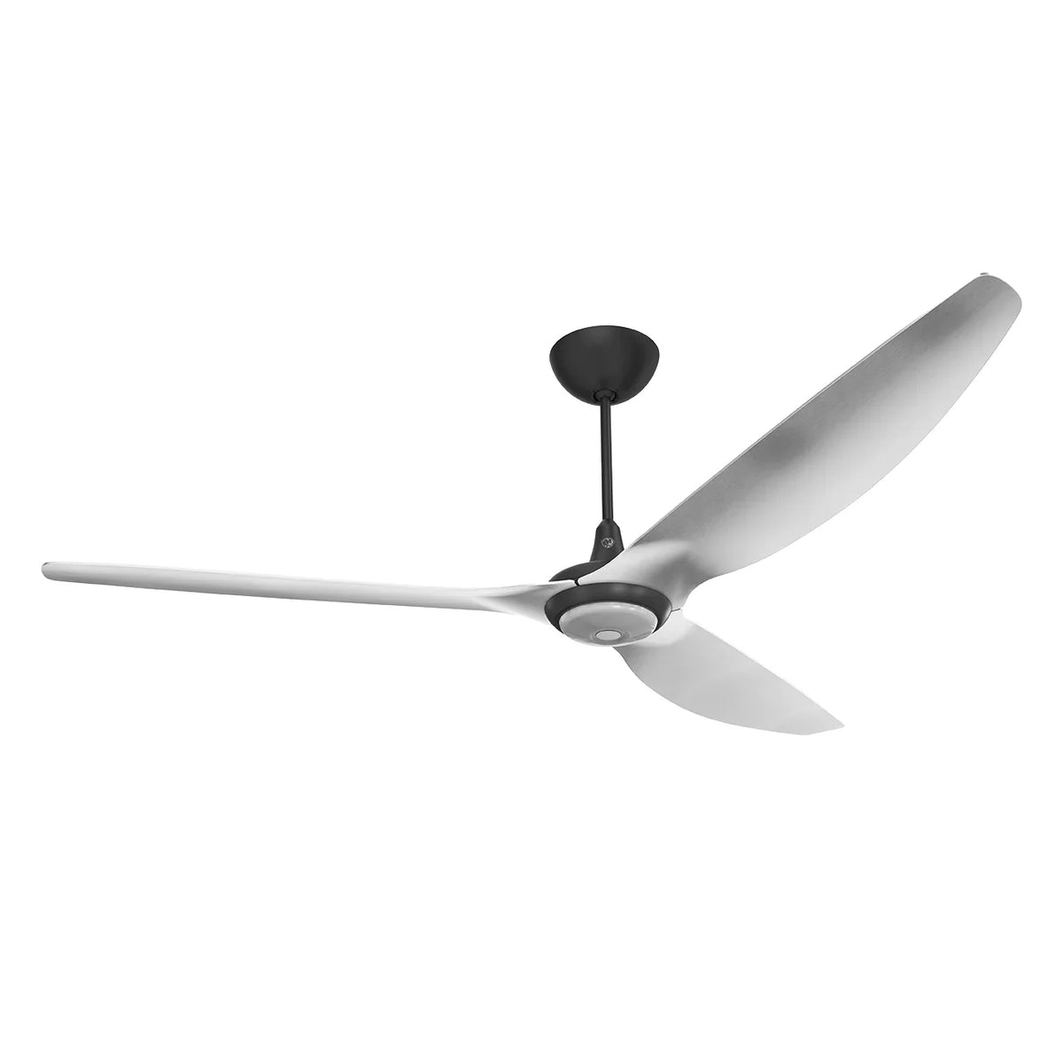 84 Ceiling Fan with Brushed Aluminum Blades and Black Finish C698