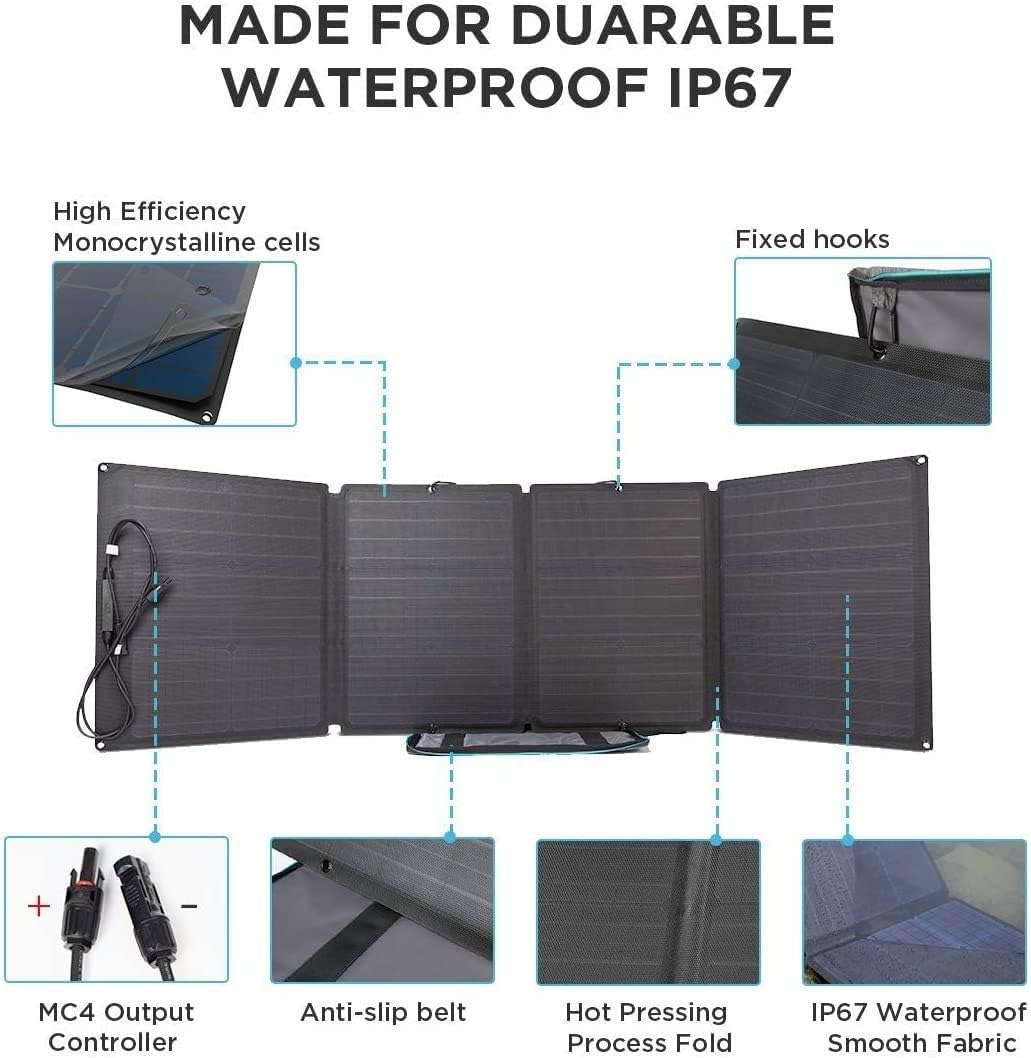 Portable Power Station 288Wh with 110W Solar Panel Z20691