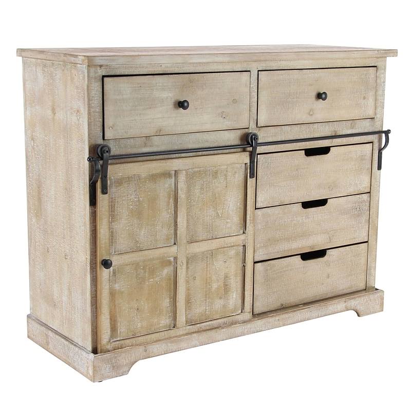 Modern Rectangular 5 Drawer Accent Cabinet C539