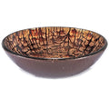 Glass Circular Vessel Bathroom Sink W7828
