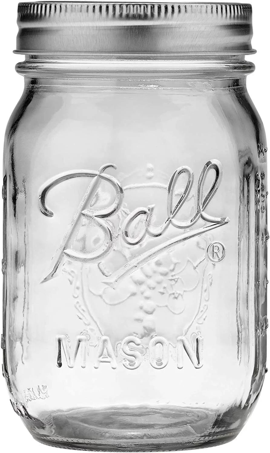 16-oz Mason Jar with Lids and Bands Pack of 24 F1287
