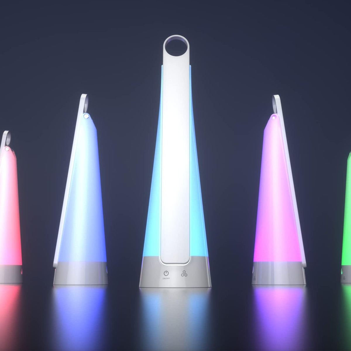 LED Desk Lamp with RGB Colors, Stepless Dimmable I662996
