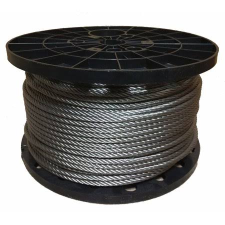 3/16 inch Stainless Steel Aircraft Cable Wire Rope Type 7x19 Type 316 (800 Feet) V2197