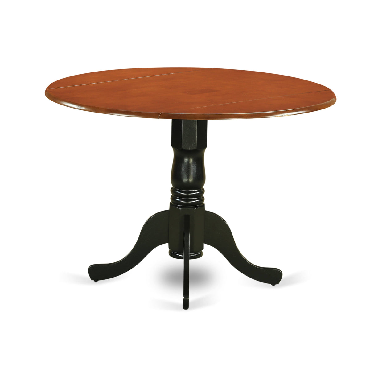 5pc Kitchen Table with Two Drop Leaves and Four Wood Seat Kitchen Chairs Y455