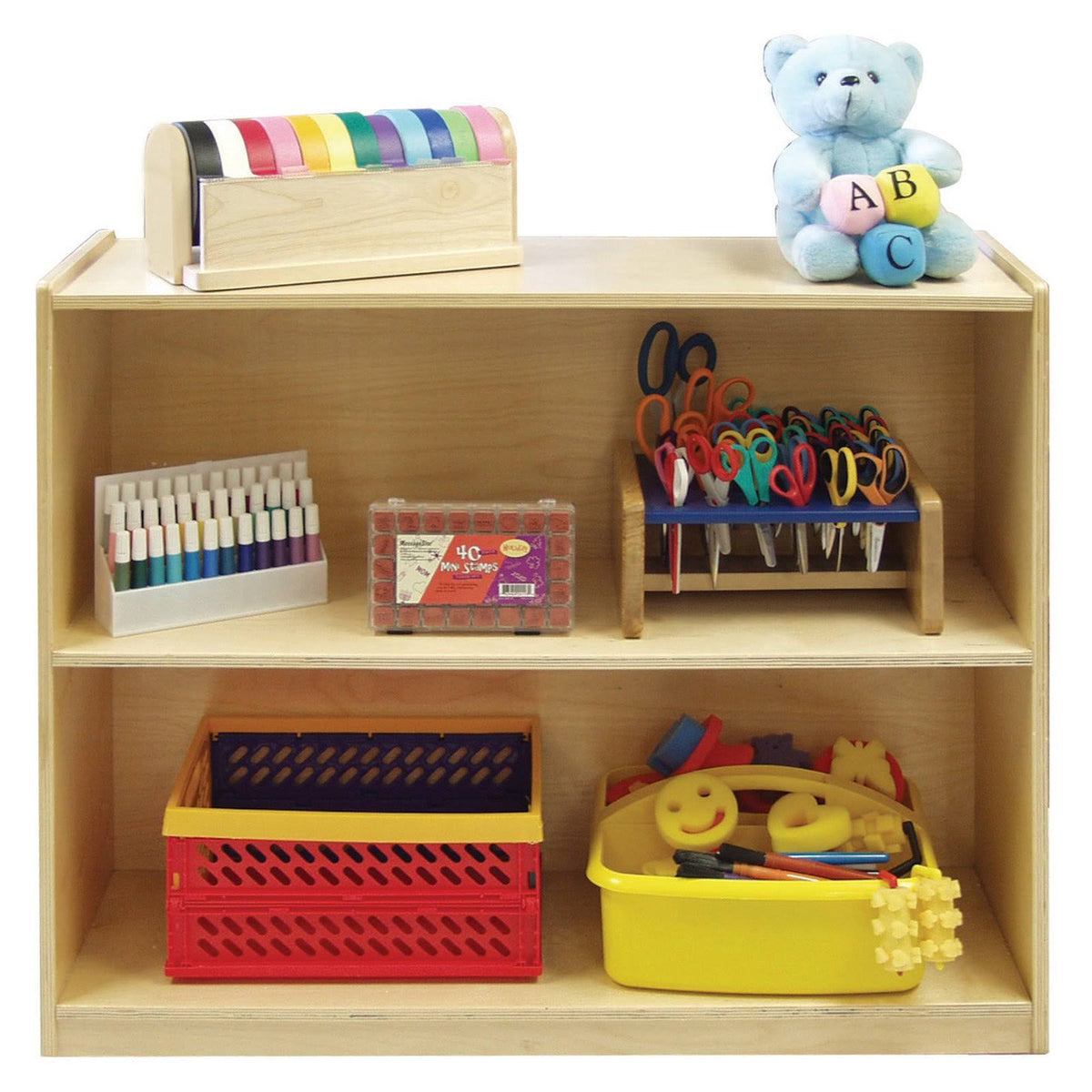 2 Shelf Birch Storage Cabinet B4841