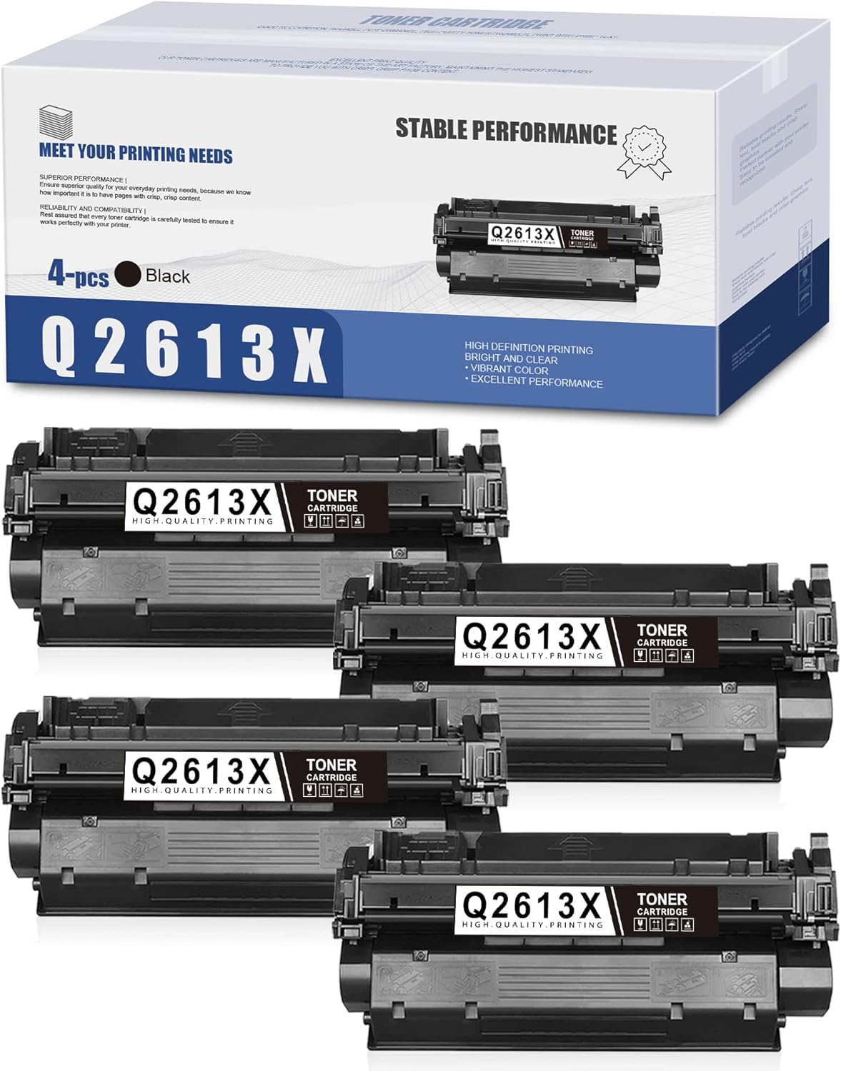 Compatible Toner Cartridges Replacement Black 4-Pack E319