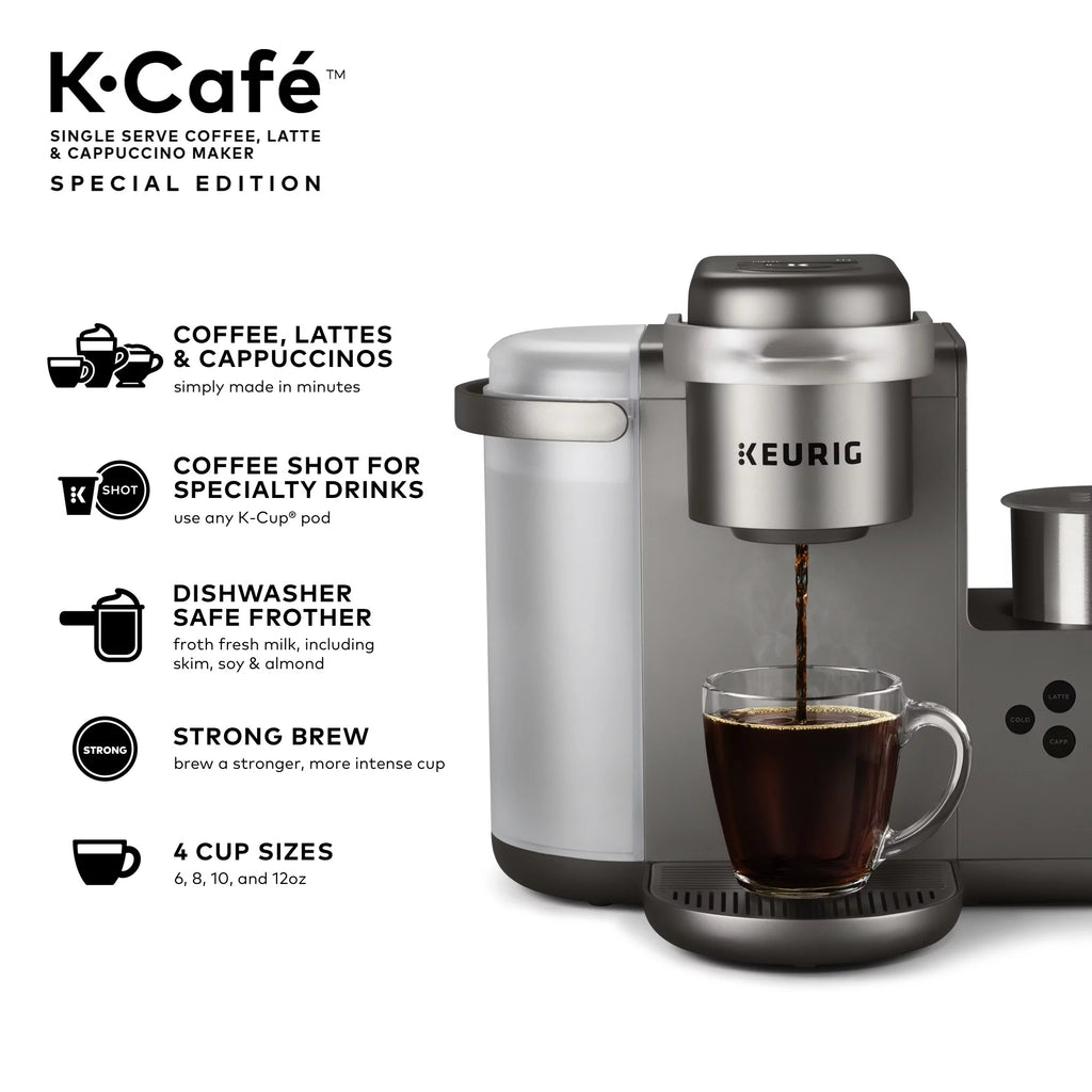 Single Serve K-Cup Pod Coffee, Latte and Cappuccino Maker J102
