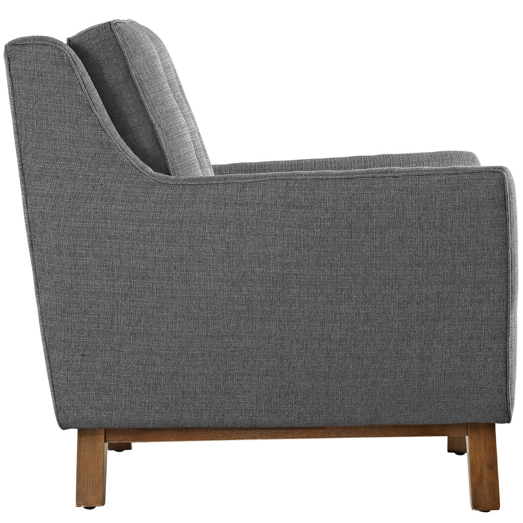 Grey Fabric Sofa Set of Two D501