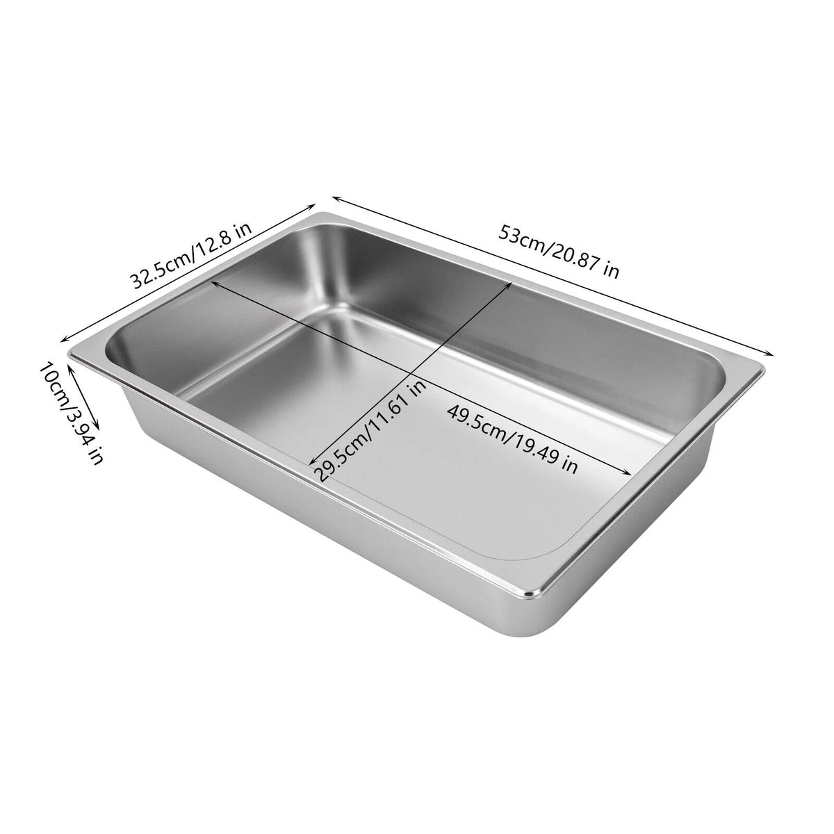 Full Size Perforated Stainless Steel Steam Table Food Pan O1190