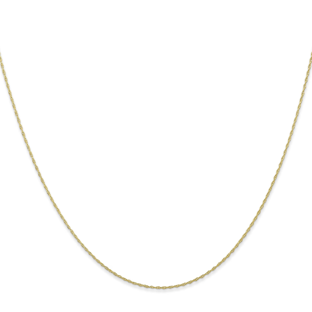 10K Yellow Gold Cable Rope Chain Necklace 16 Inches Y9991