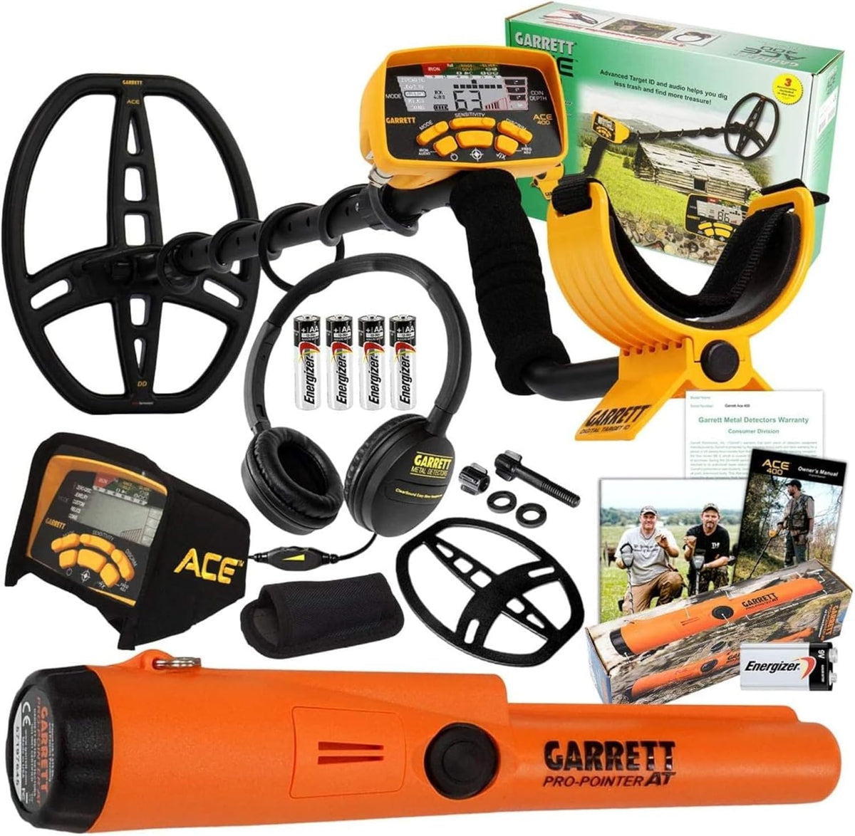 Metal Detector with Pro Pointer at and Headphones S623