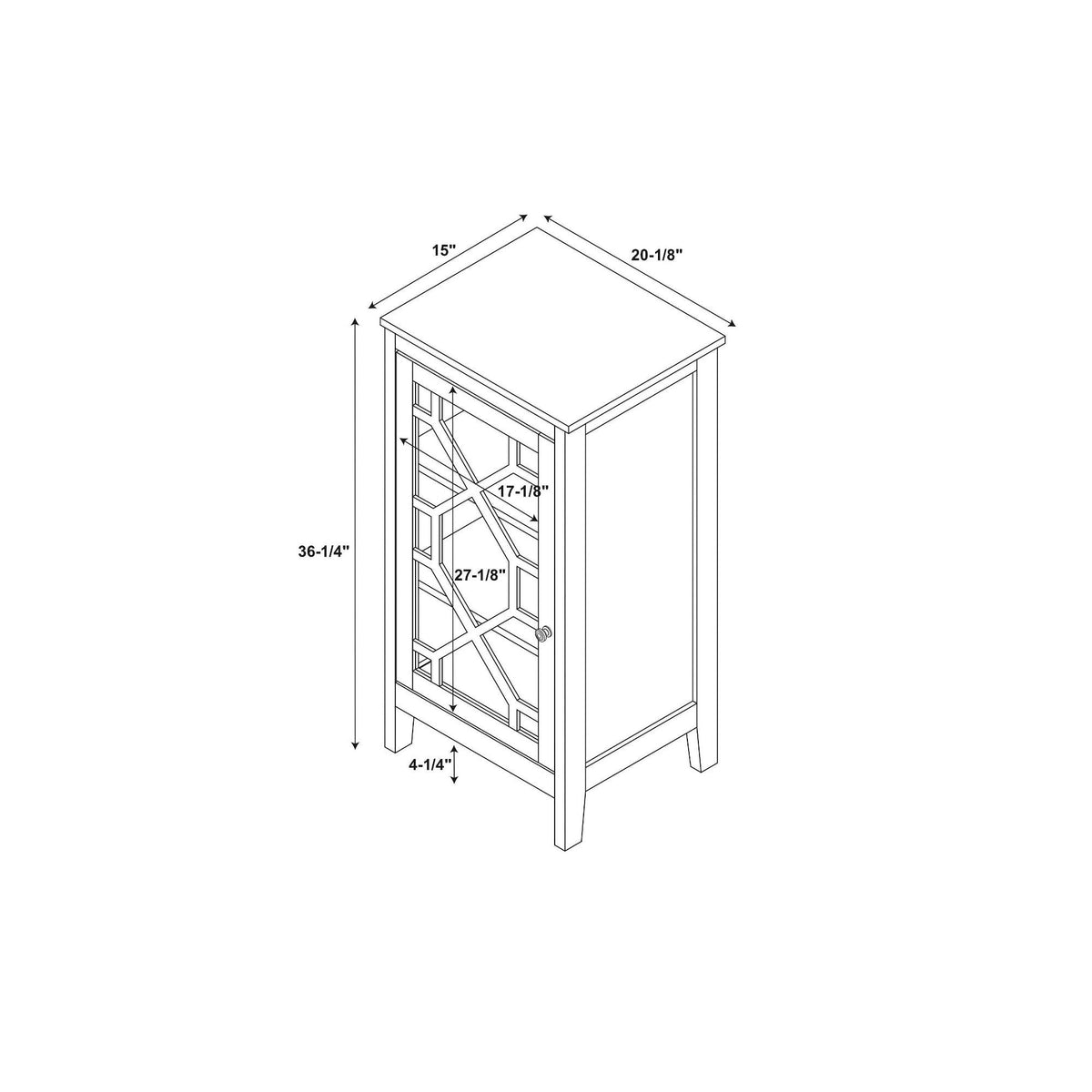 Gray Small Cabinet Z411