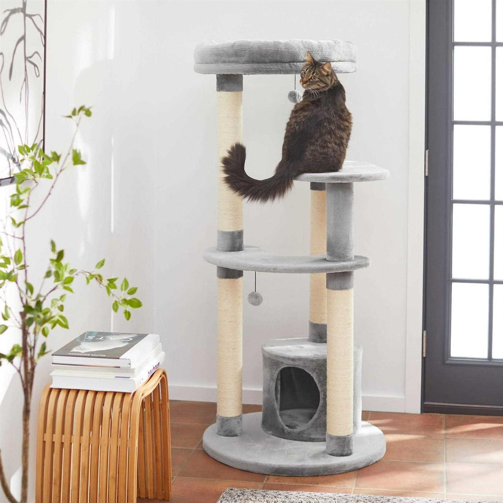 59.5-in Faux Fur Cat Tree Condo F913690