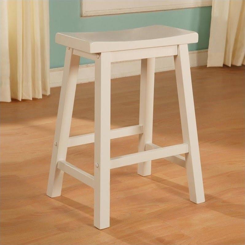 Pure White Counter Stool E420427
