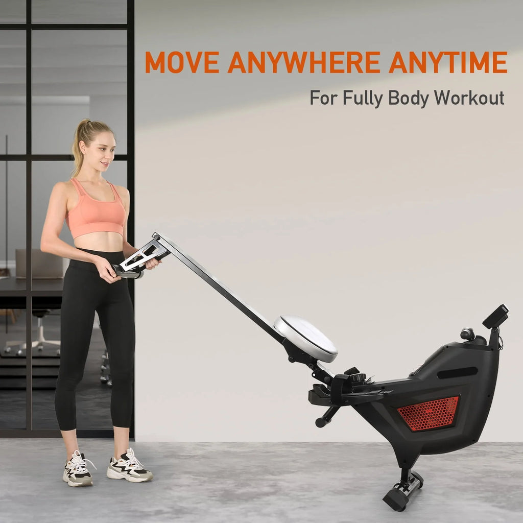 Folding Magnetic Air Rowing Machine 250lbs Max Weight G7150