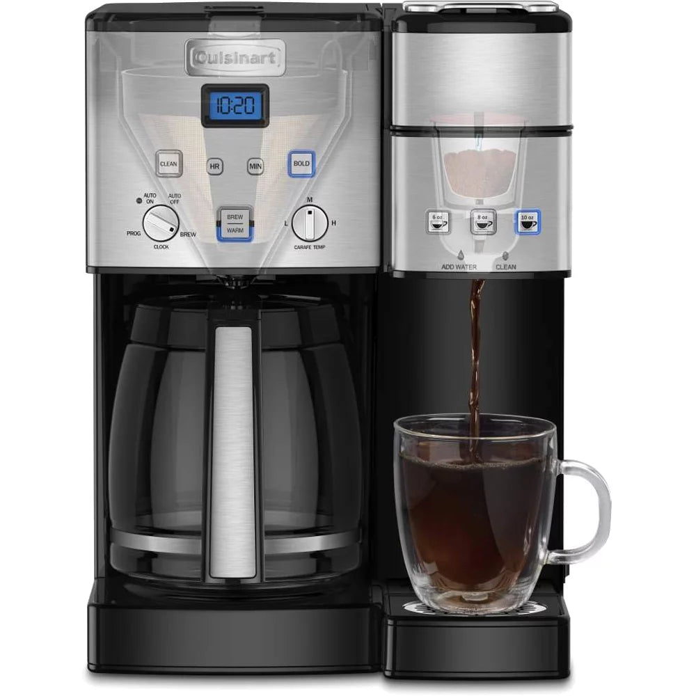12-Cup Stainless Steel Coffee Maker with Milk Frother A7866