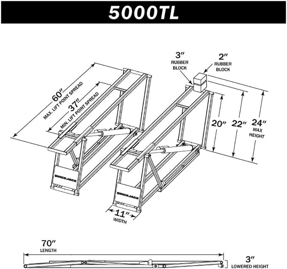 Portable Car Lift with 110V Power Unit P412373