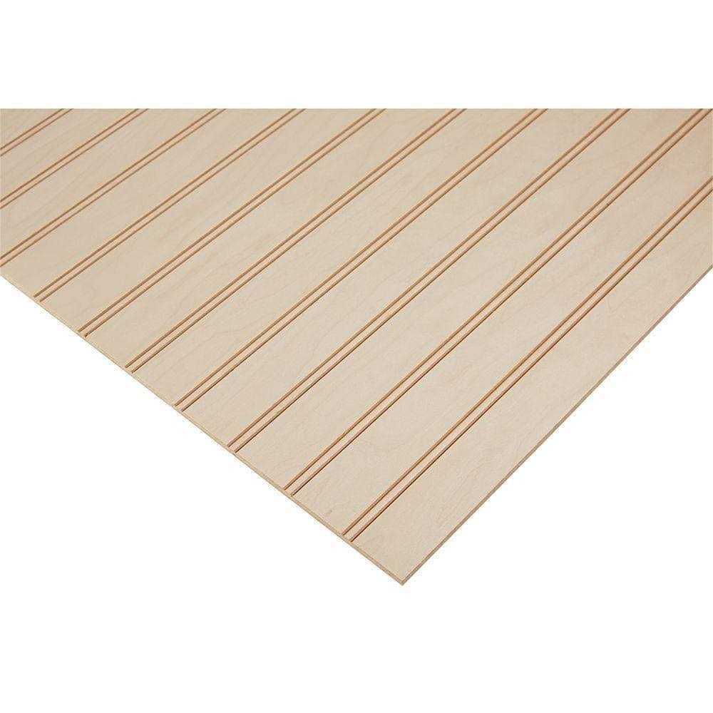 1/4 in. x 2 ft. x 4 ft. Beaded Plywood Project Panel D432
