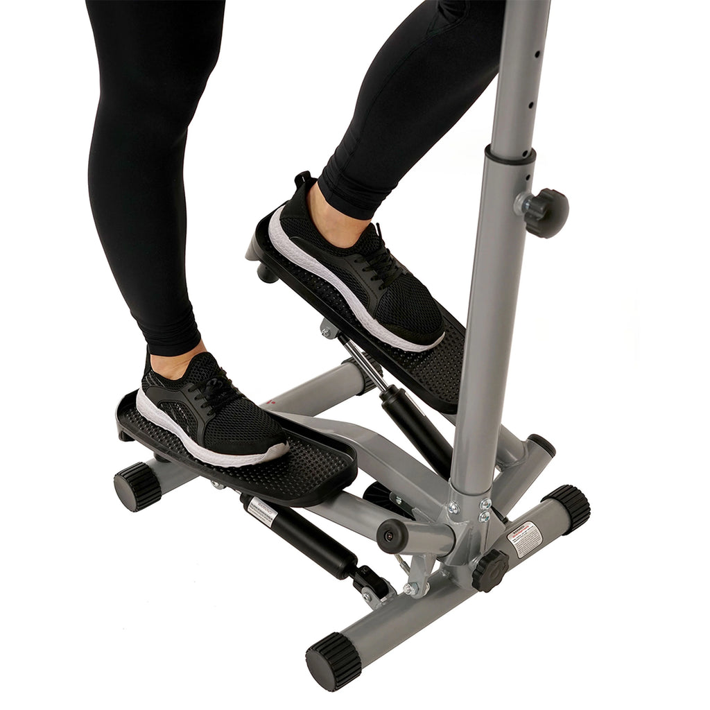 Stair Stepper Machine with Handlebar and LCD Monitor V752