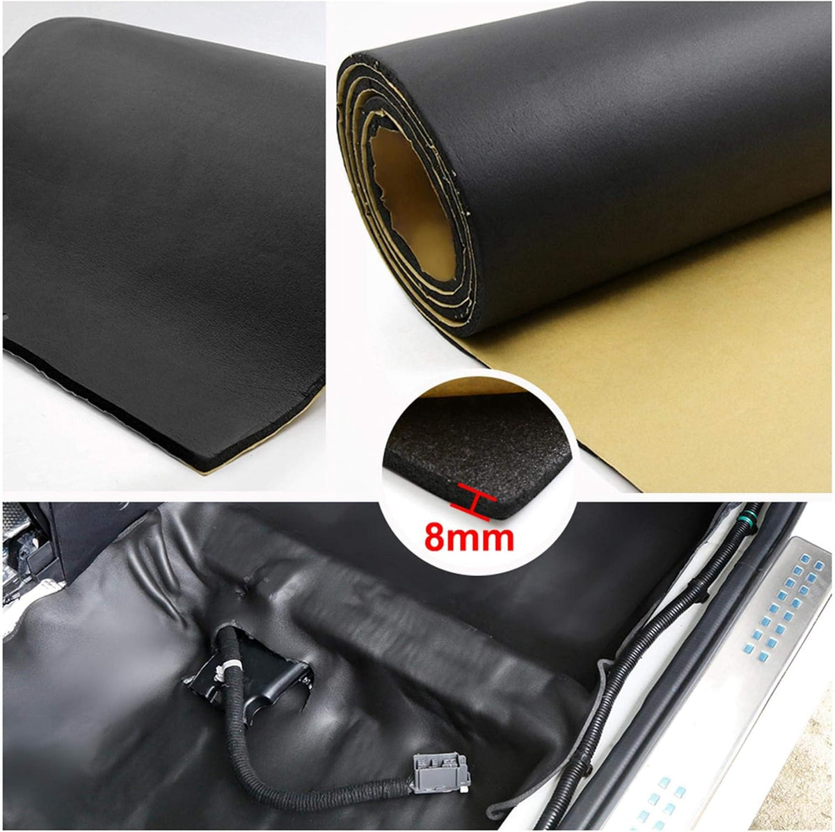 315mil Acoustic Absorption Heatproof Wave Foam Mat 21.5sqft Pack of 2 W89426