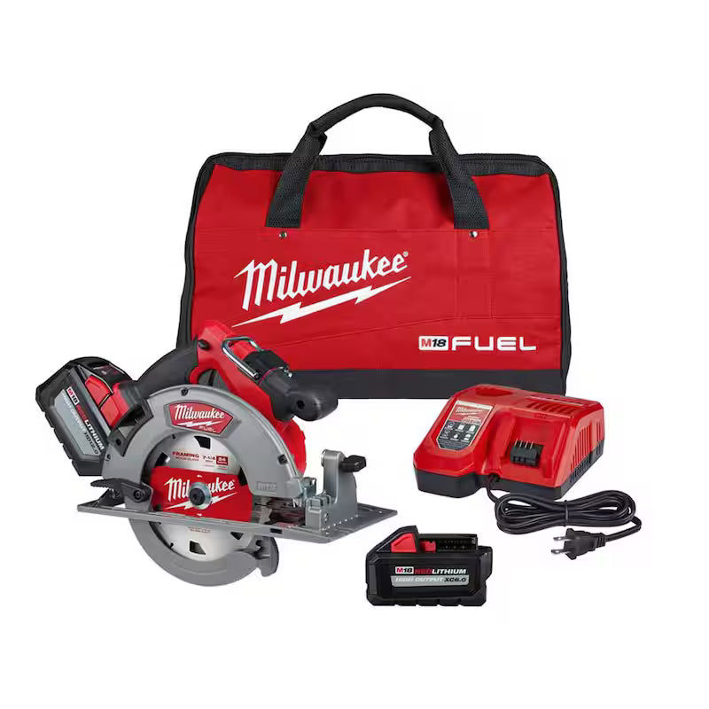 18V Lithium-Ion Brushless Cordless 7-1/4 in. Circular Saw Kit E291915