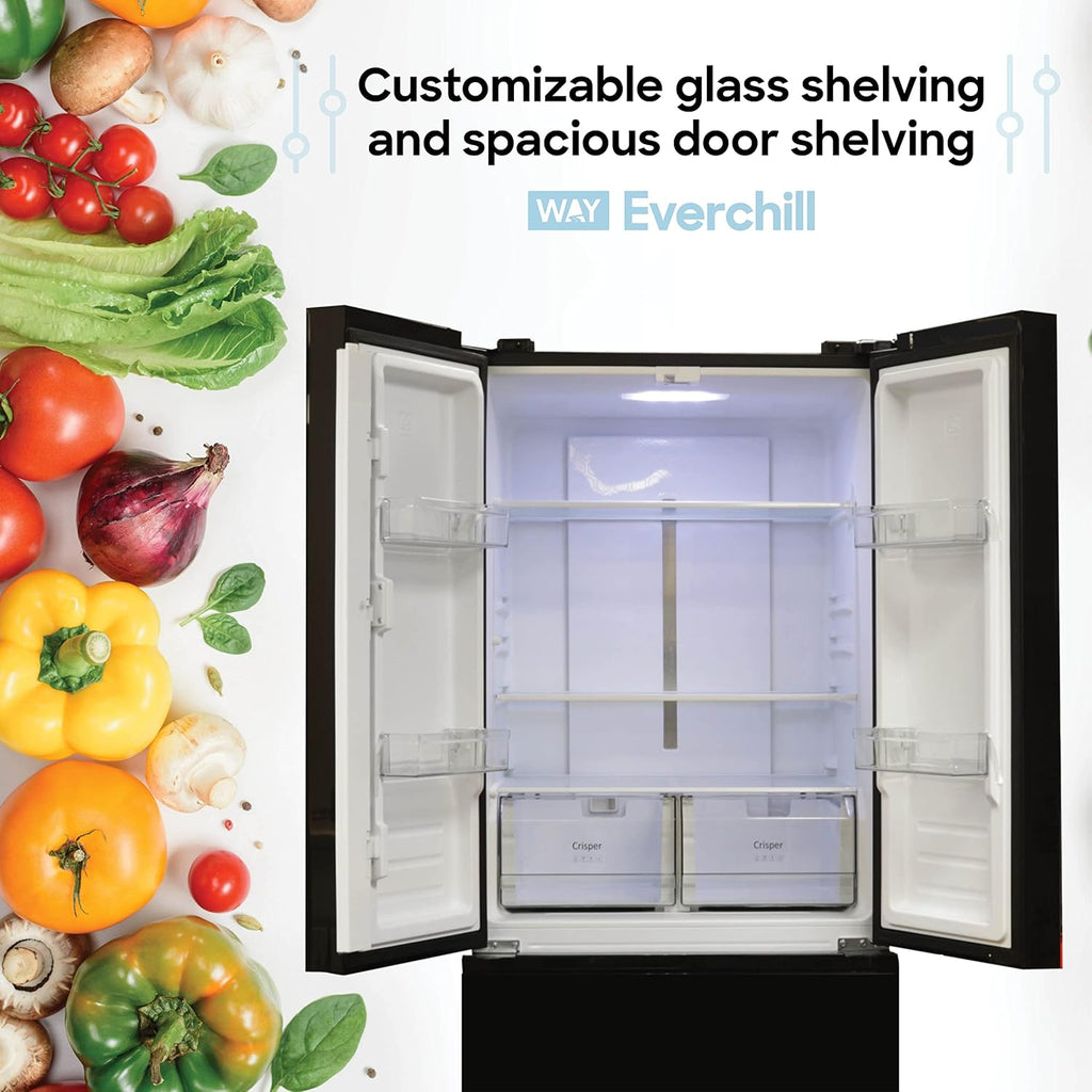 Black 30 Inch Frost Free French Door Refrigerator F667