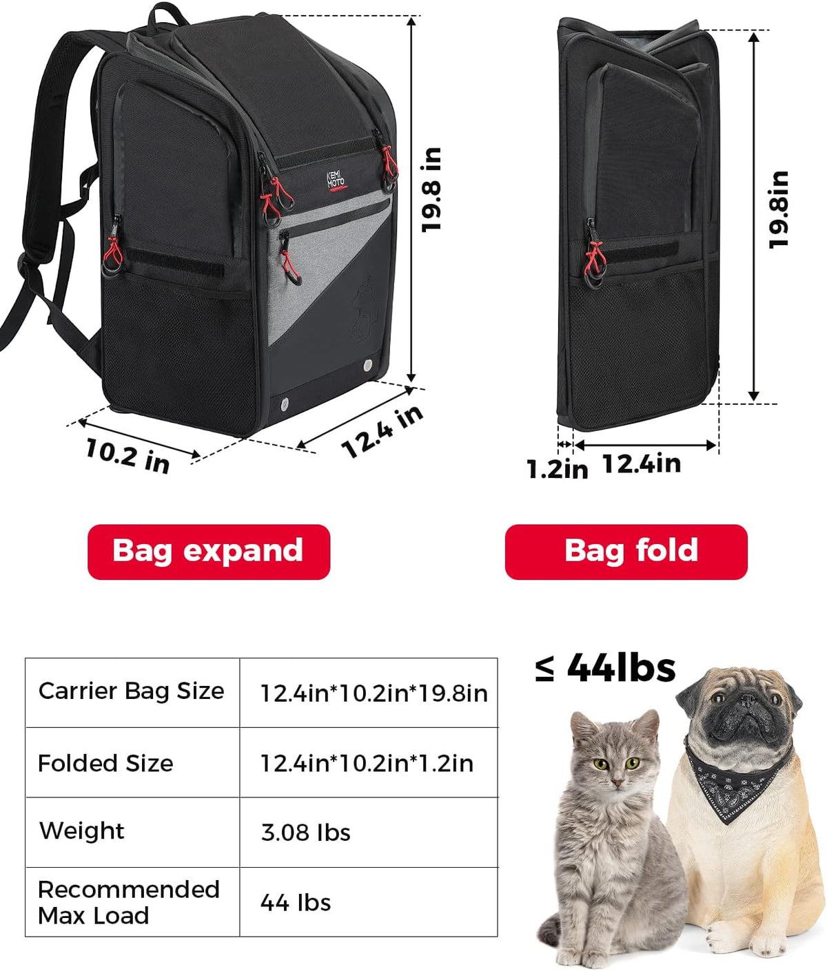 Motorcycle Pet Carrier Bag U63747