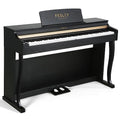 Black 88 Key Weighted Digital Piano with Hammer Action, Dual 25W Speakers, Triple Pedal E6461