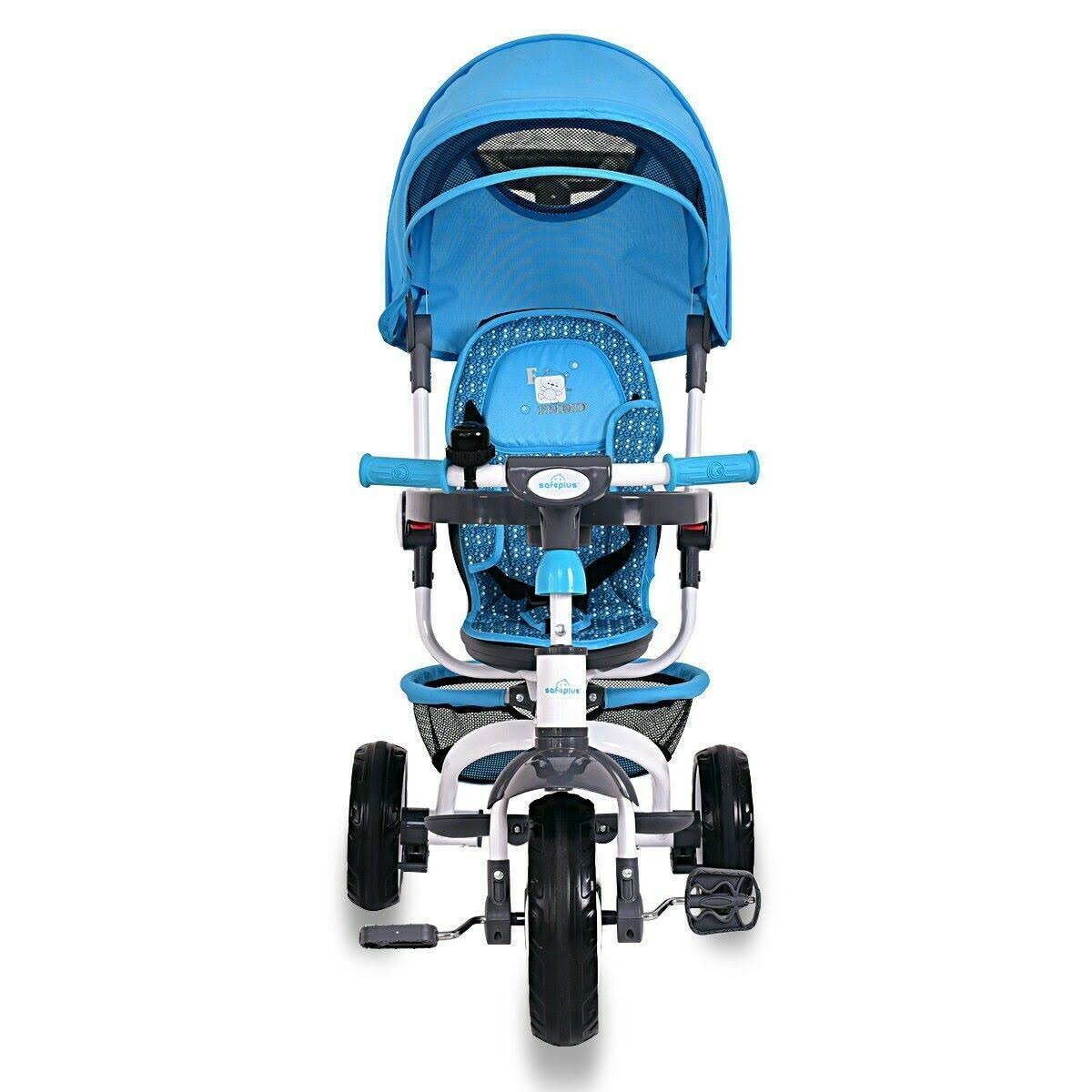 4-in-1 Detachable Baby Stroller Tricycle with Canopy T685