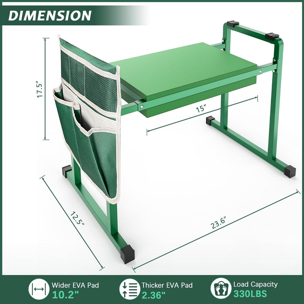 10.2" Wider Garden Kneeler and Seat with Handle K7004