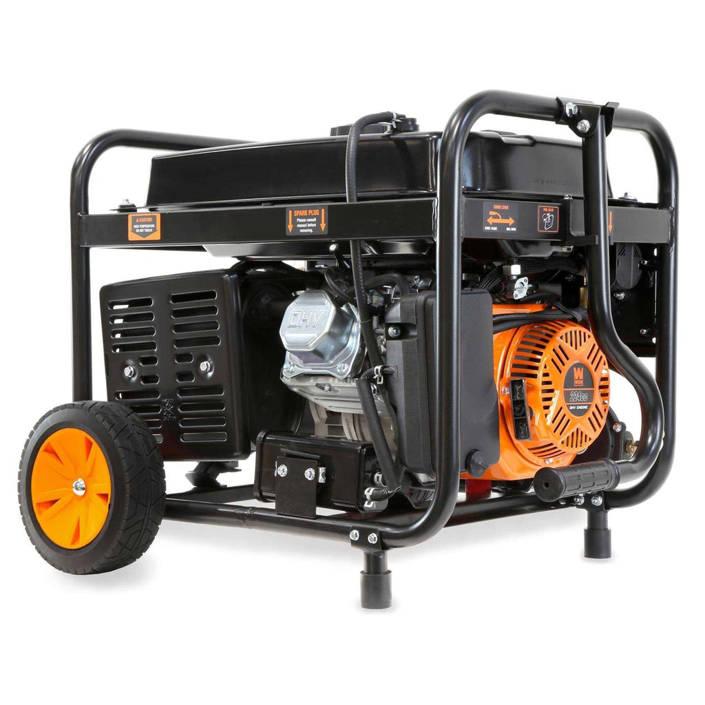 4750-Watt 120-Volt/240-Volt Dual Fuel Electric Start Portable Generator with Wheel Kit and CO Shutdown Sensor H74348