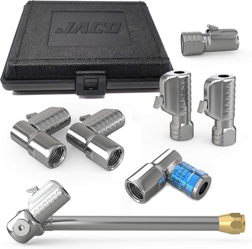 Set of 7 Open Flow Tire Air Chuck Kit K7303