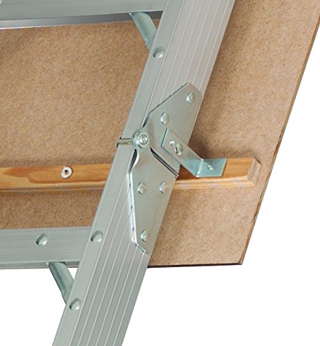 Aluminum Attic Ladder, 375 Pound Load Capacity, 22-1/2 x 54" F477
