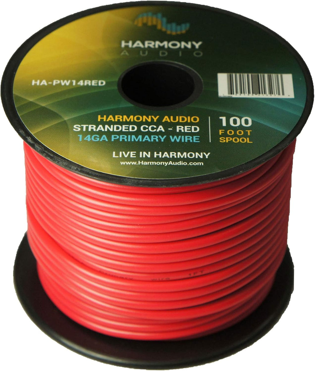 14 Gauge Power or Ground Wire 10 Rolls 1000 Feet Red & Black G498