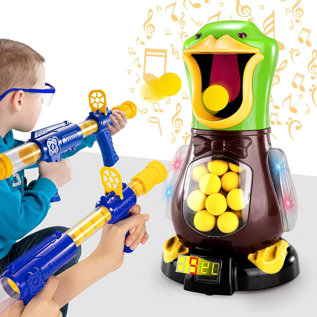 2 Packs of Toy Foam Blasters with Movable Target C7321