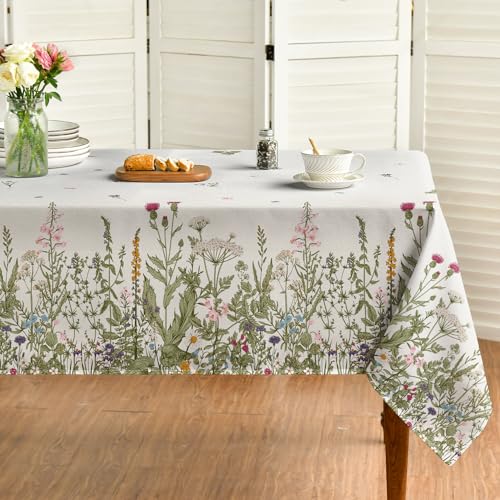 60x84 Inch Rectangular Floral Tablecloth A86947