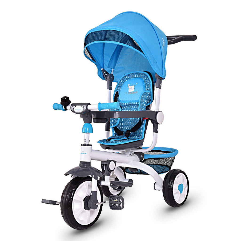 4-in-1 Detachable Baby Stroller Tricycle with Canopy W164