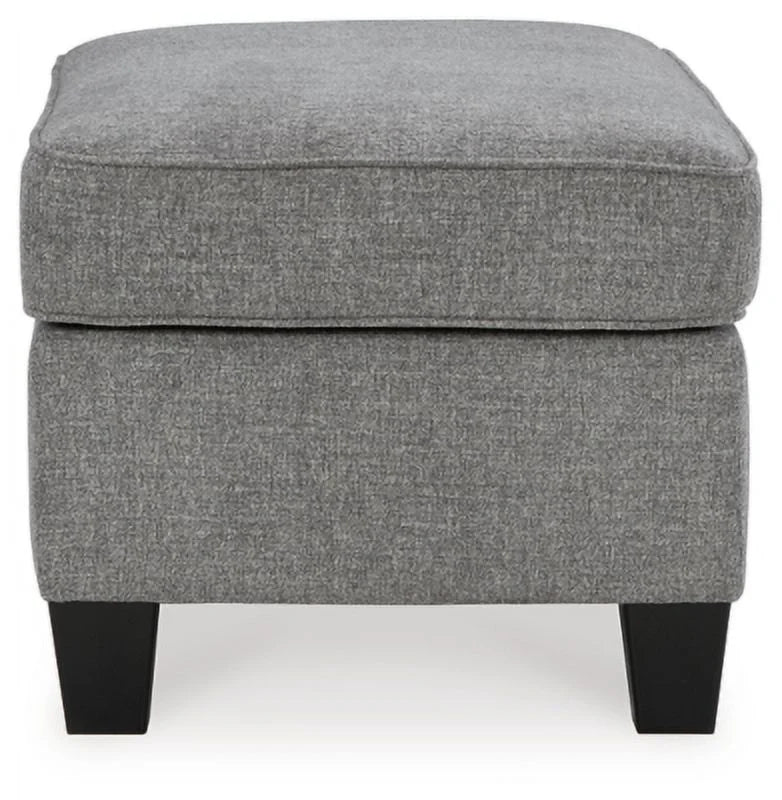 Chenille Smoke Ottoman B3970
