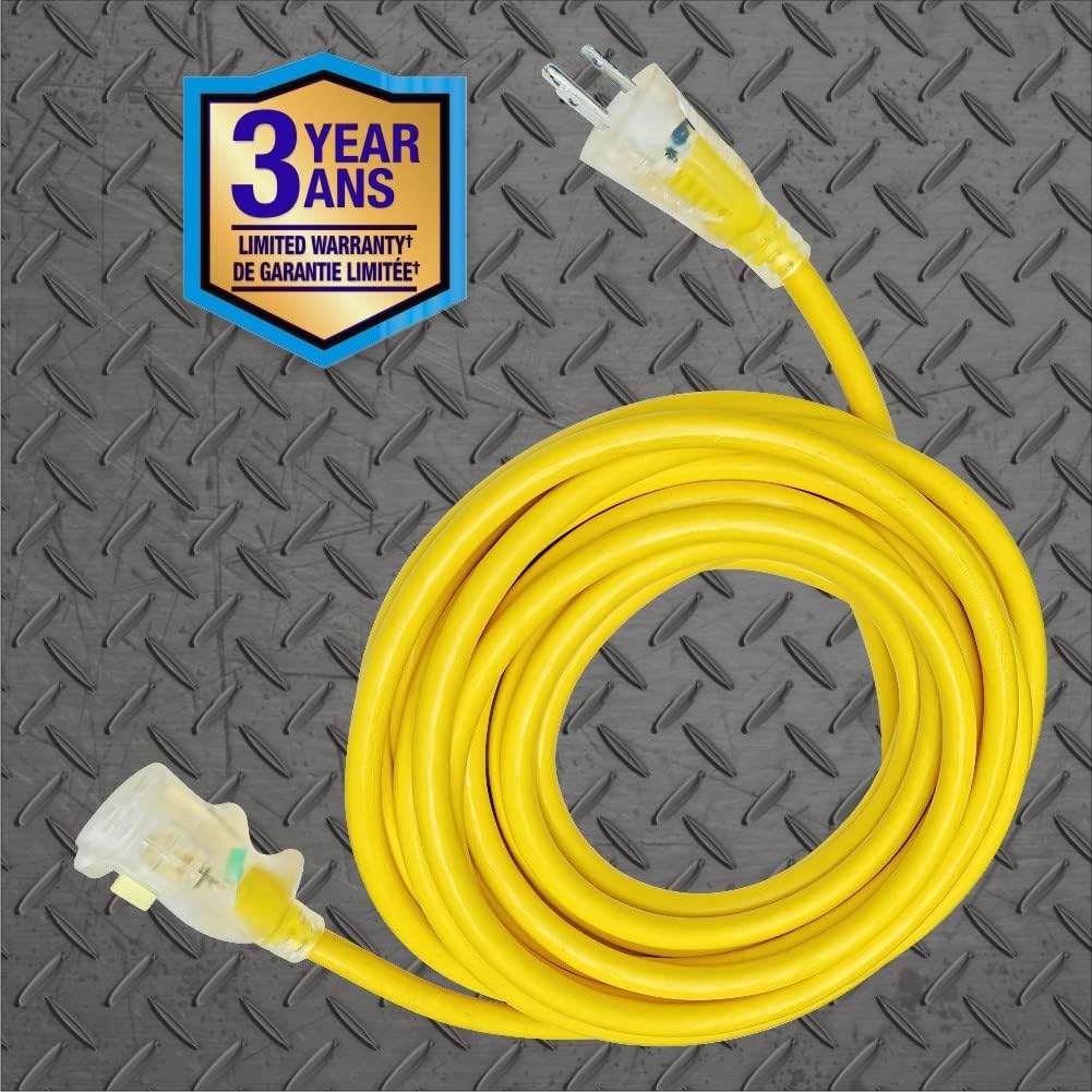 Yellow 100ft Heavy-Duty Cold Weather Cord W187126