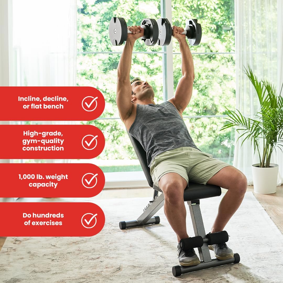 5-in-1 Adjustable Foldable Weight Bench P597