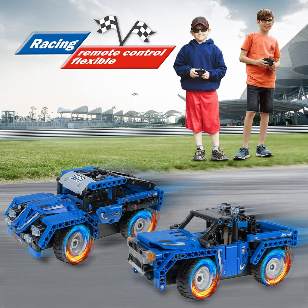 STEM Building Toys 2-in-1 Remote Control Car Building Kits S318
