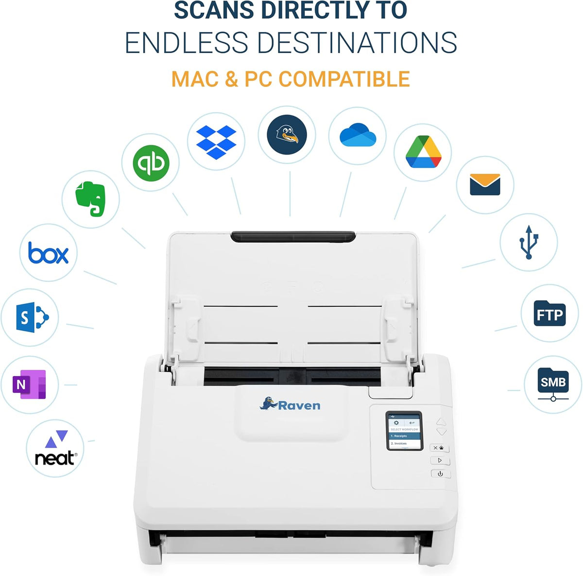 Document Scanner, Color, Duplex, Auto Document Feeder, USB D72561