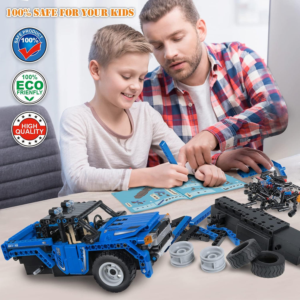 STEM Building Toys 2-in-1 Remote Control Car Building Kits S318