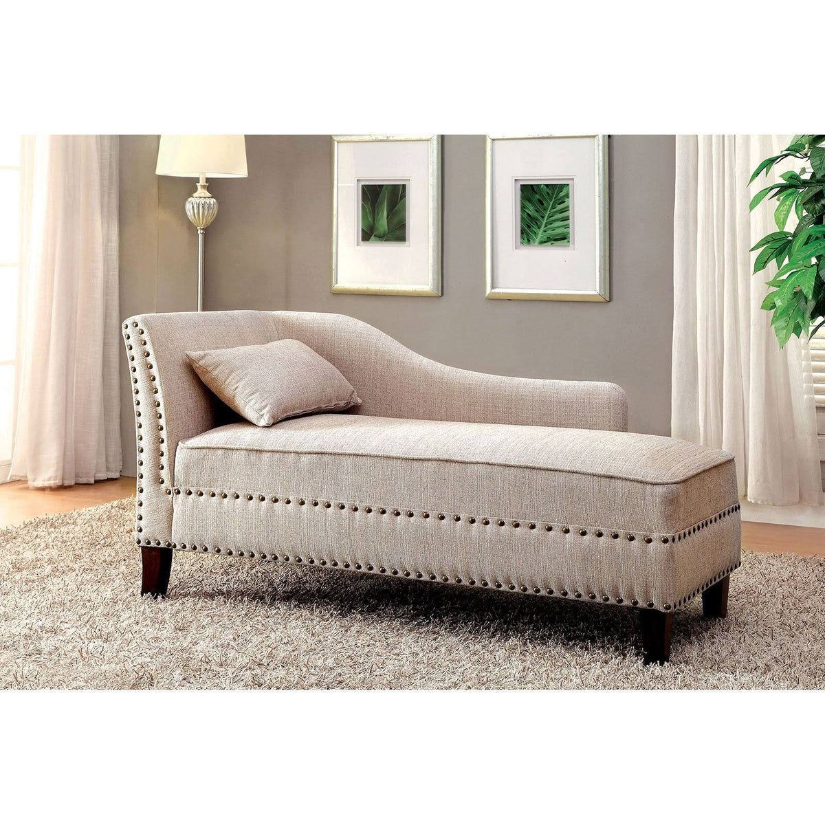 Beige Chaise C20599