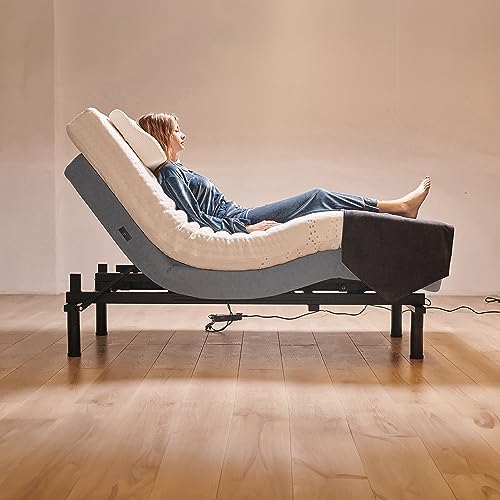 California King Adjustable Bed Base with 10 Inch Gel Memory Foam Mattress R8912
