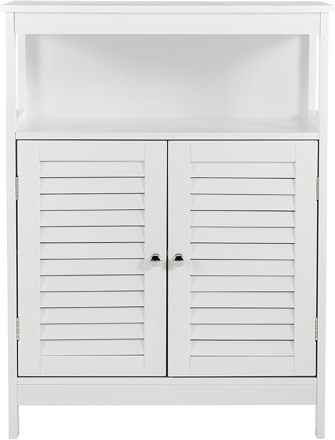 White Storage Cabinet with Two Doors A21631