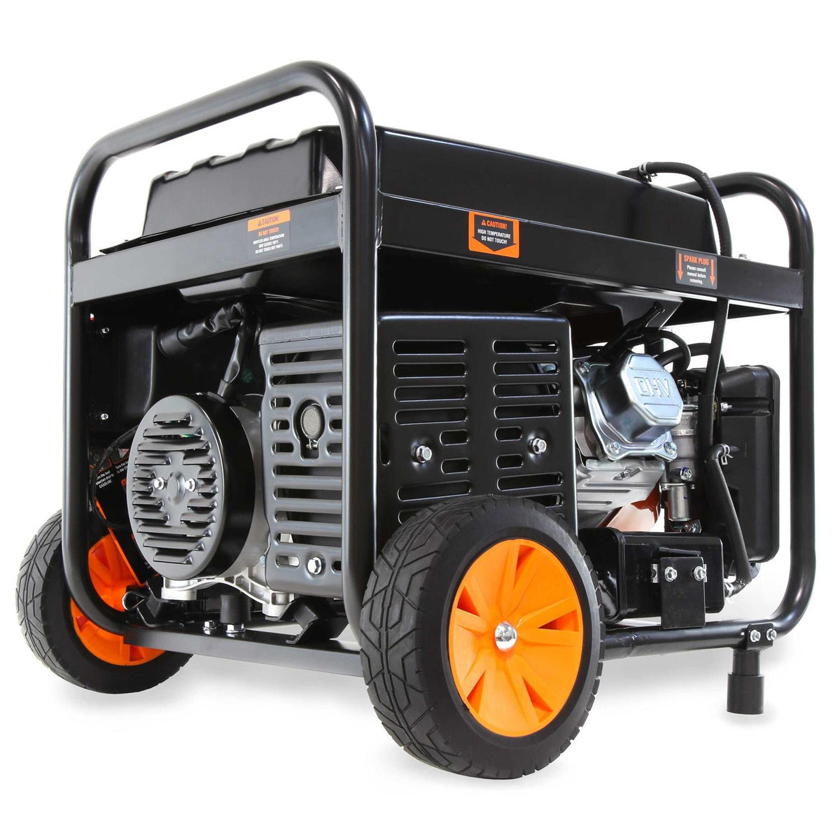 4750-Watt 120-Volt/240-Volt Dual Fuel Electric Start Portable Generator with Wheel Kit and CO Shutdown Sensor A737