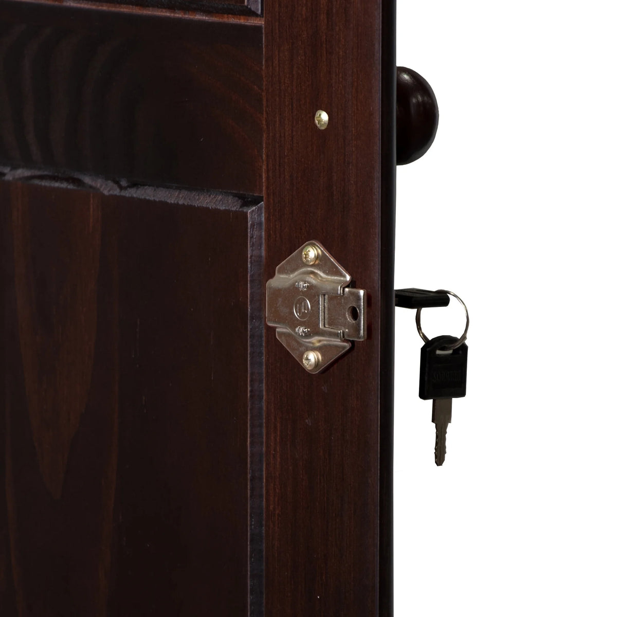 100% Solid Wood Wardrobe Armoire Mocha D455