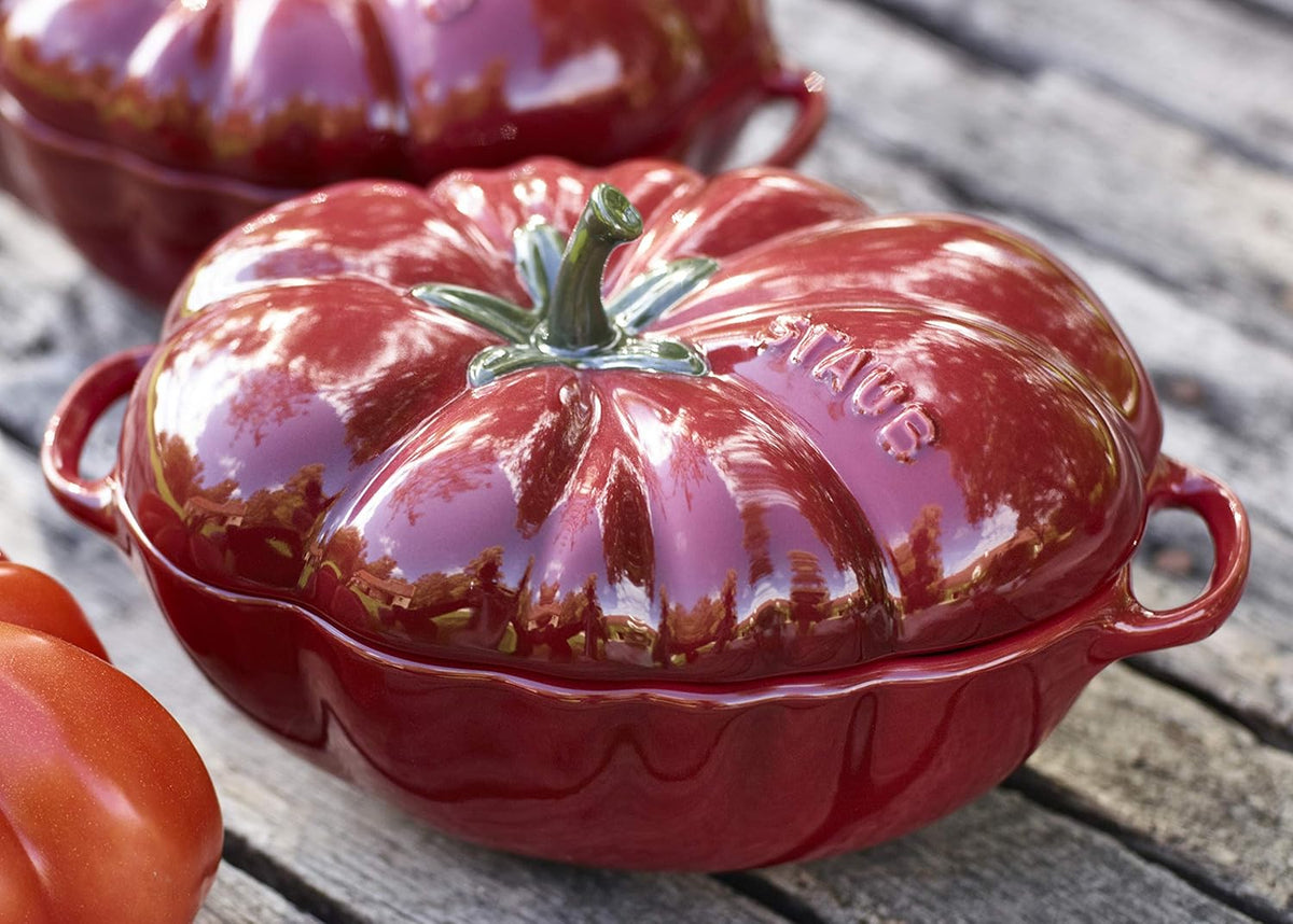 Enamelled Ceramic Tomato Casserole E755